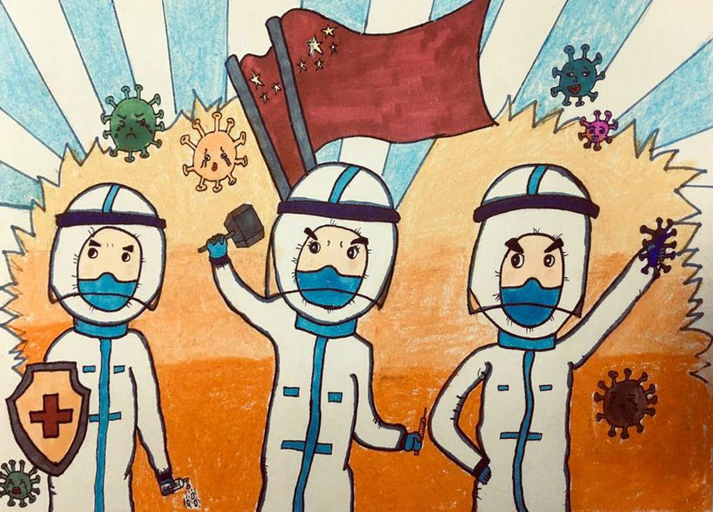 “疫情當(dāng)前，孩子們有‘畫’說”作品展播（三十九）