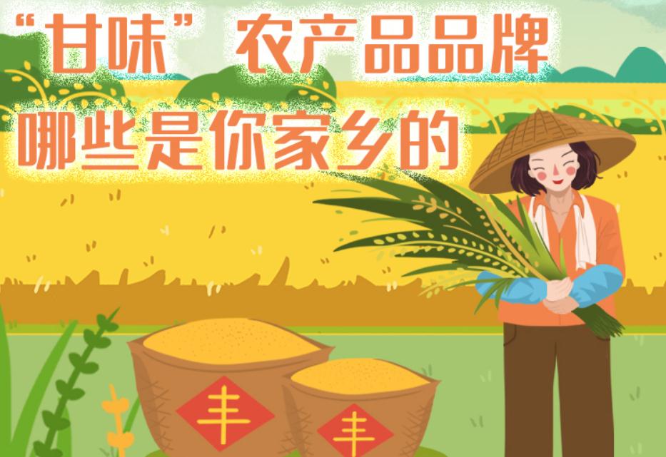 一圖帶你了解“甘味”農(nóng)產(chǎn)品品牌 ，哪些是你家鄉(xiāng)的？