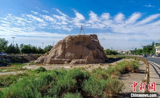 圖為沙州郡城遺址公園古遺址。　王斌銀 攝