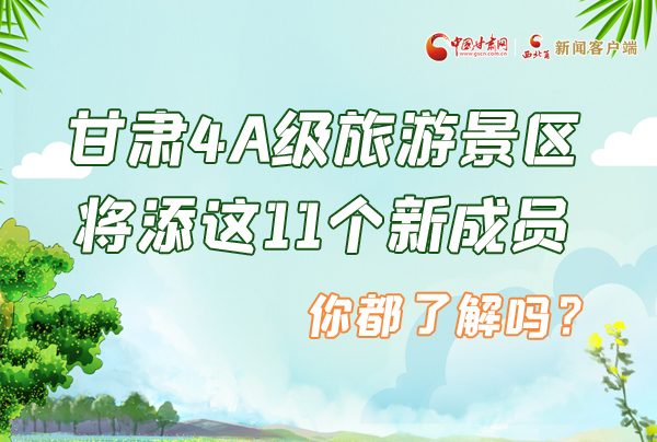 圖解|甘肅4A級旅游景區(qū)將添這11個新成員 你都了解嗎？