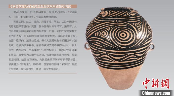 圖為“彩陶王”展板?！∨R夏州融媒體供圖