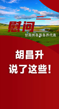  圖解|慰問甘南州各族各界代表 胡昌升說了這些！