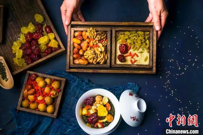 2023年5月，拍攝的臨夏蓋碗茶所需原料。(資料圖)臨夏市融媒體中心供圖