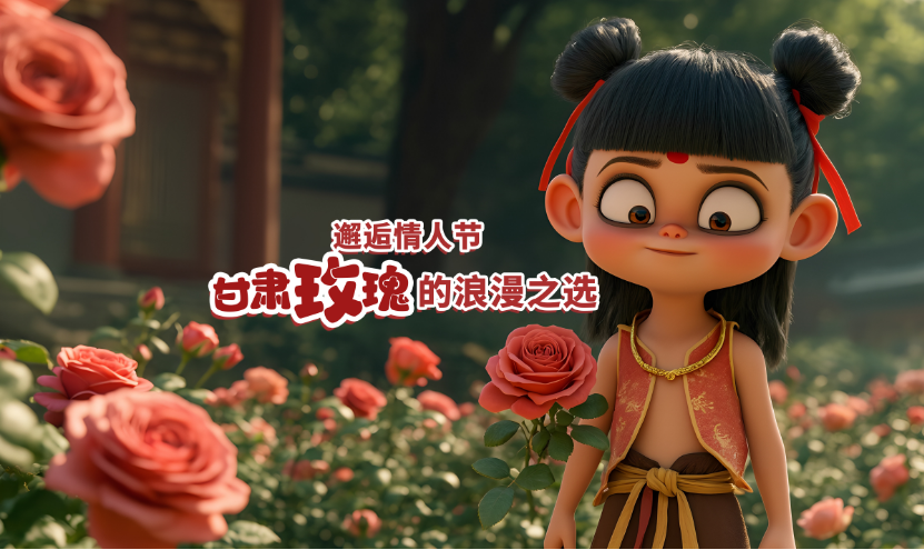 AI視頻 | 邂逅情人節(jié)，甘肅玫瑰的浪漫之選