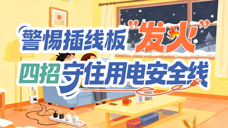 長(zhǎng)圖|警惕插線板“發(fā)火”！四招守住用電安全線